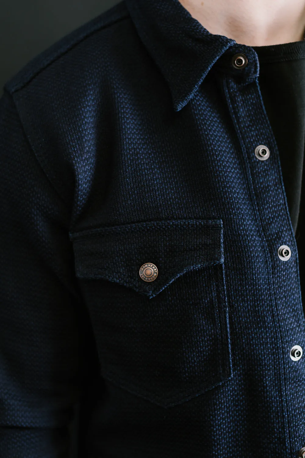 IHSH-389-IND - 12oz Dobby Cloth CPO Shirt - Indigo
