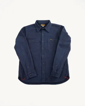 IHSH-397-IND - 21oz Sashiko Work Shirt - Indigo