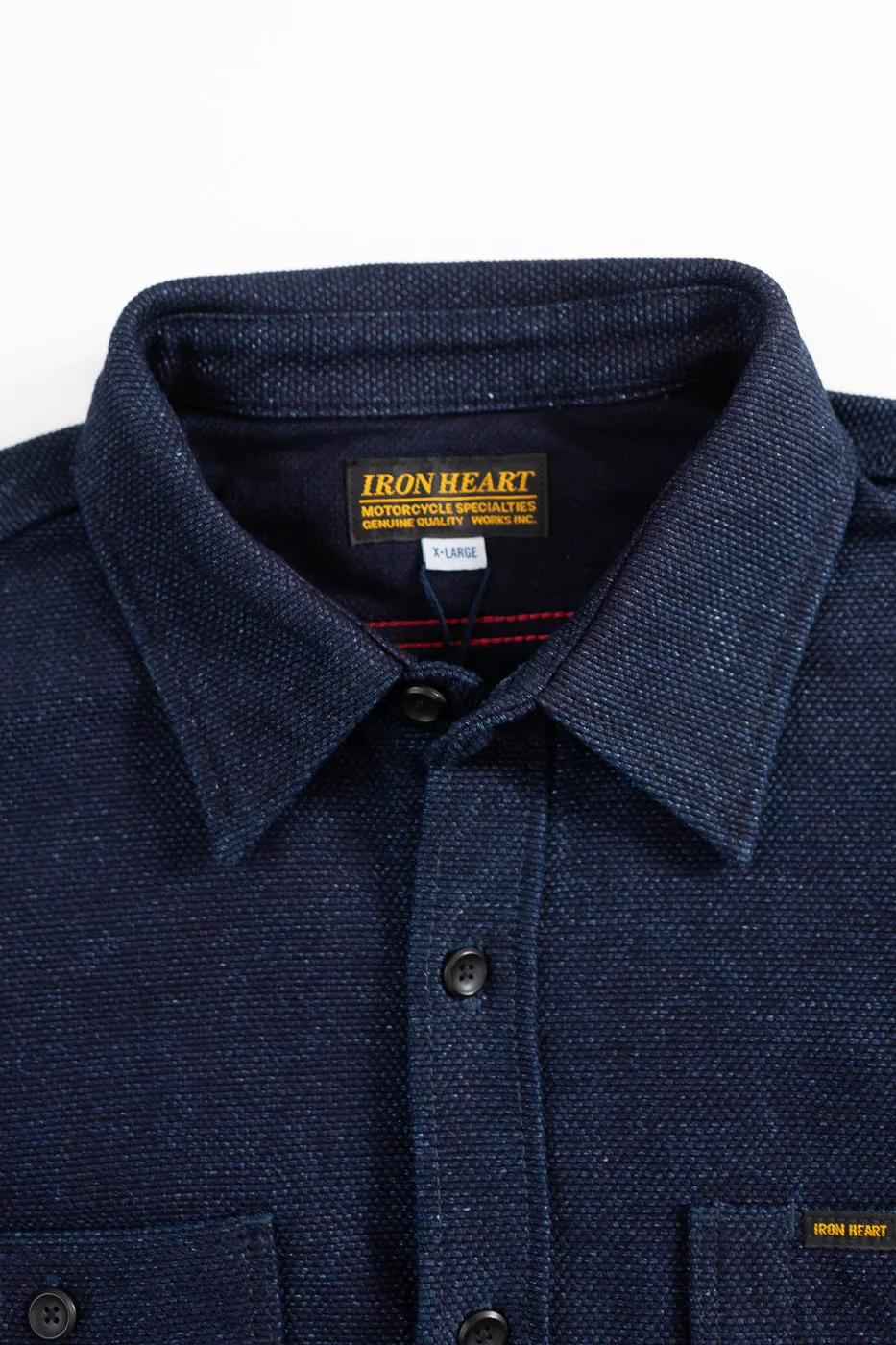 IHSH-397-IND - 21oz Sashiko Work Shirt - Indigo