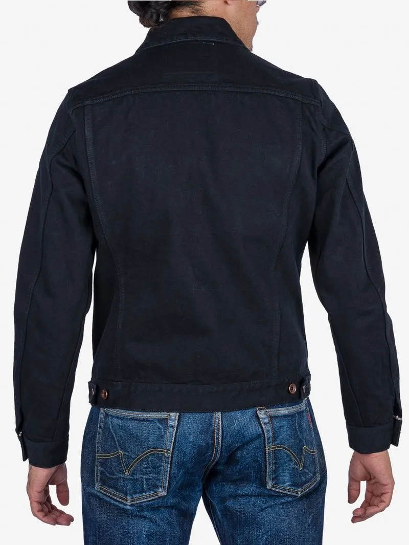 Iron Heart IHJ-132-BLK 14oz Selvedge Modified Type III Jacket - Superblack