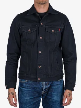Iron Heart IHJ-132-BLK 14oz Selvedge Modified Type III Jacket - Superblack