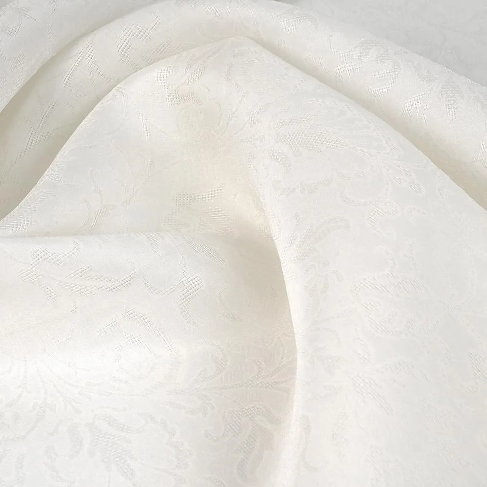Ivory Floral Jacquard 5585