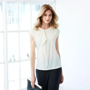 K624LS Biz Collection Ladies Mia Pleat Knit Top