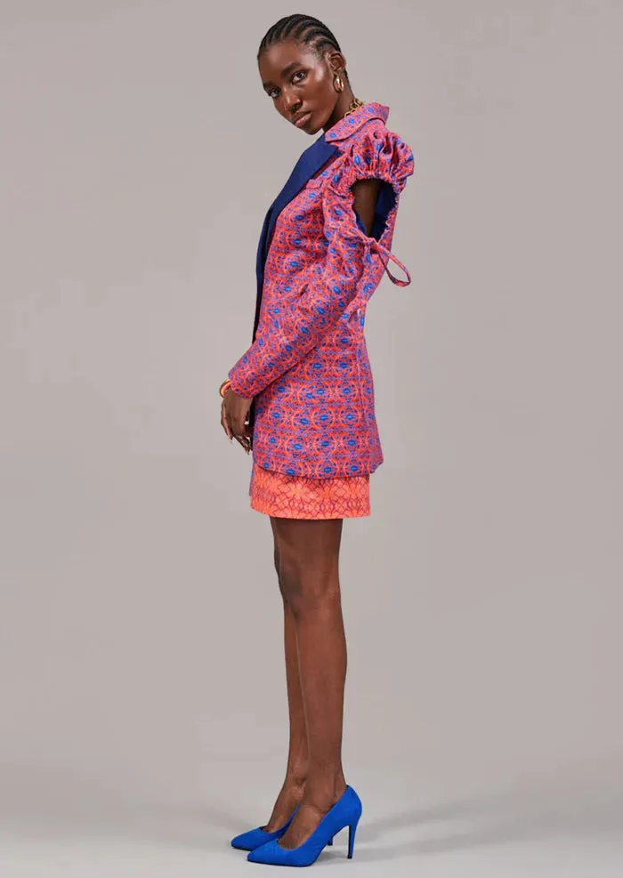 Kahindo Capetown Tuxedo Jacket with intricate cut-out