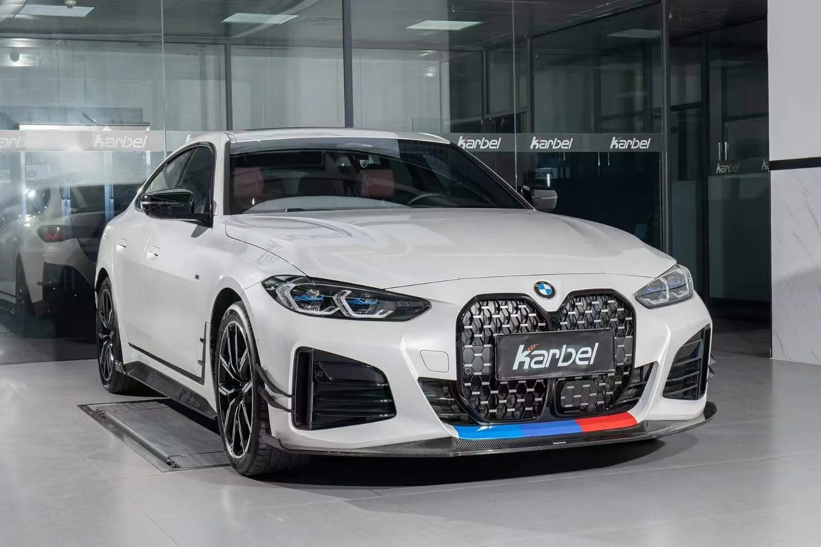 Karbel Carbon Fiber Front Canards for BMW I4 G26 M50 / e Drive 40 & G26 Gran coupe M440i 430i