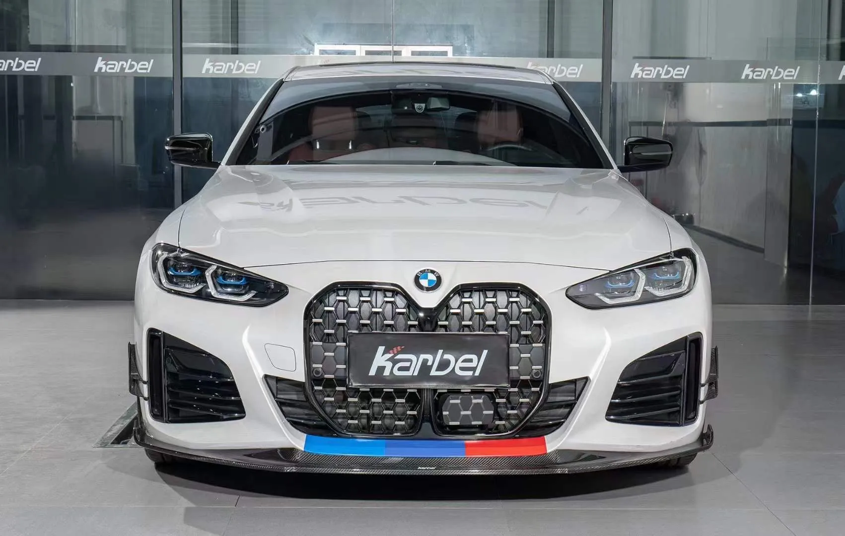 Karbel Carbon Fiber Front Canards for BMW I4 G26 M50 / e Drive 40 & G26 Gran coupe M440i 430i