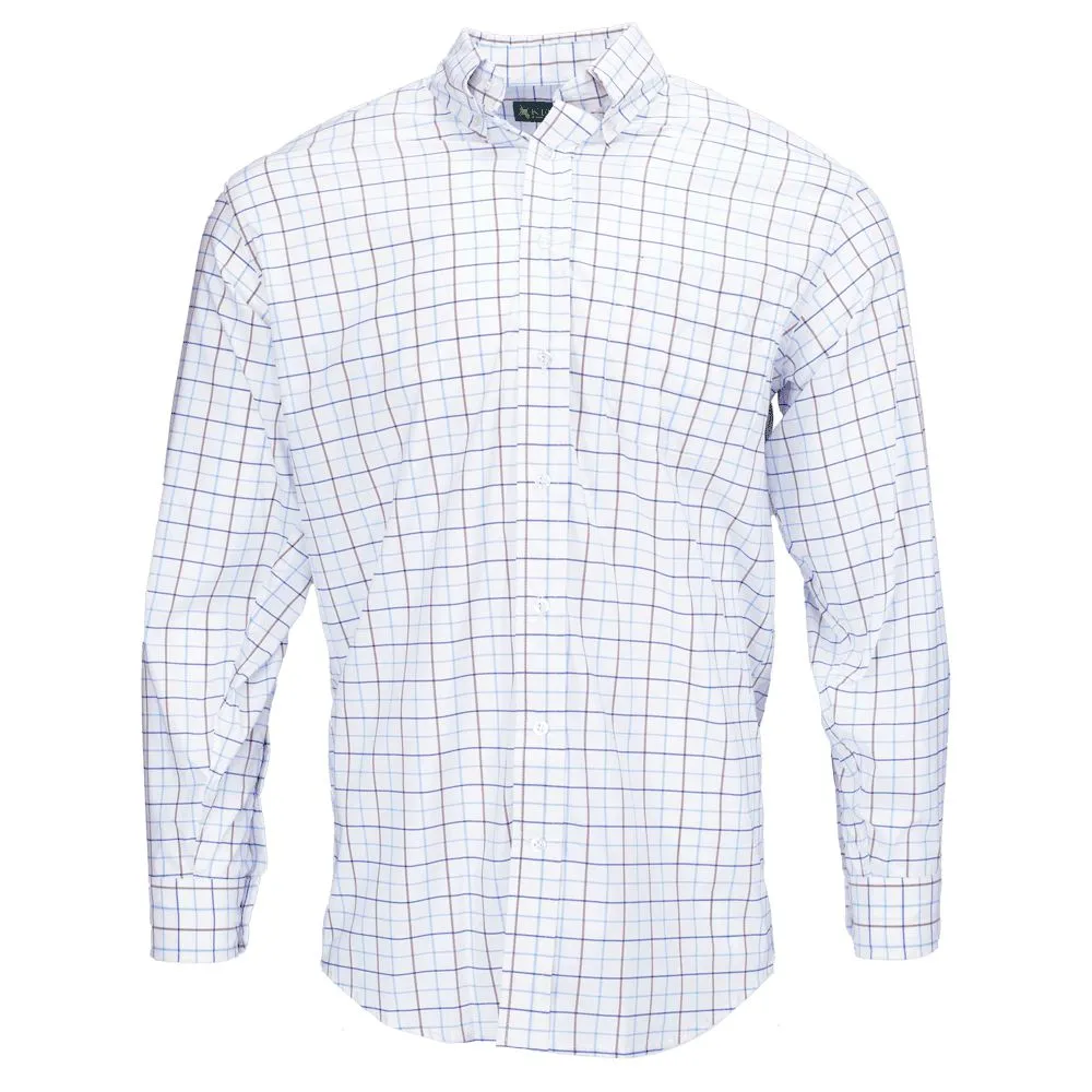 Kevin's Tattersall Long Sleeve Performance Dress Shirt