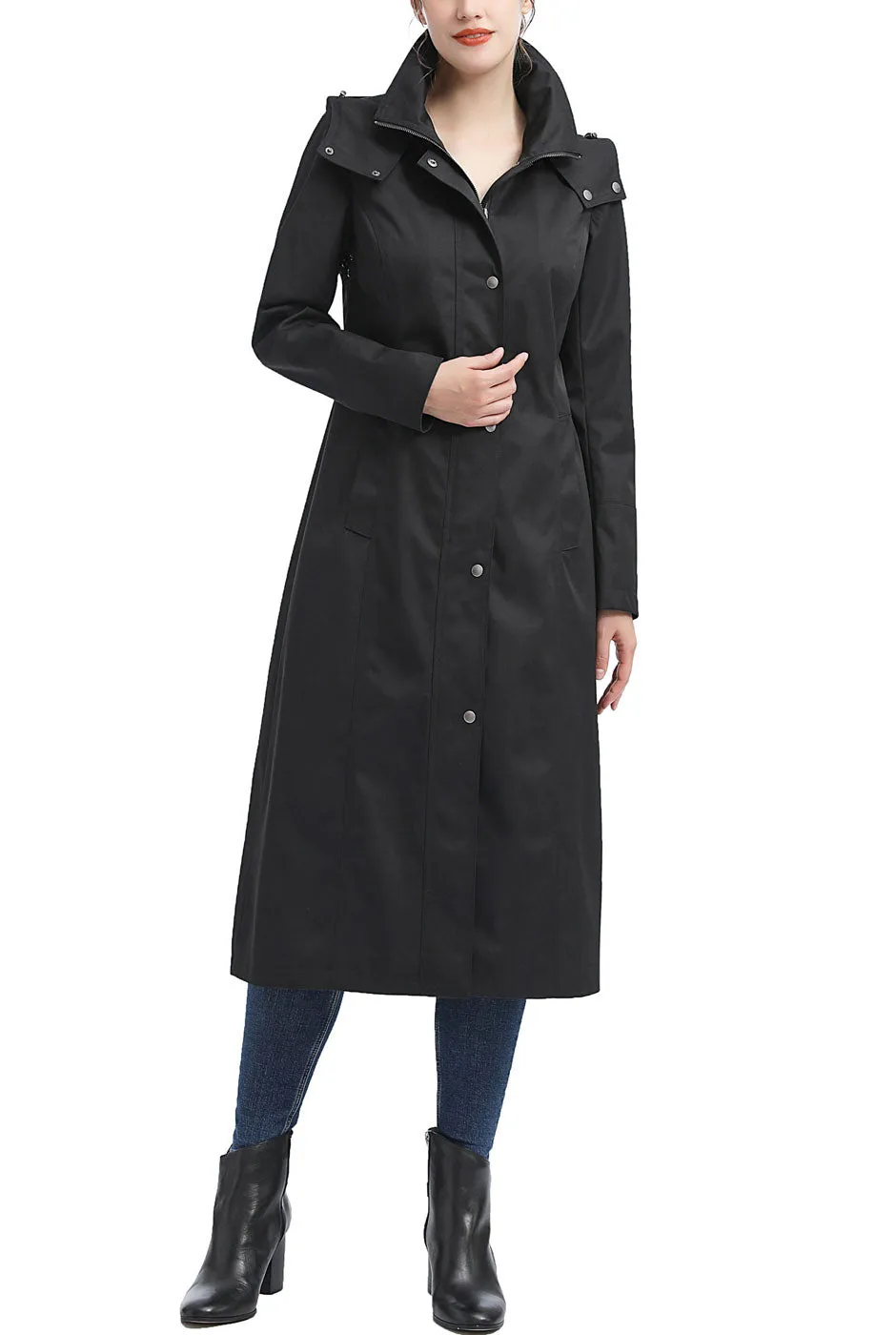 Kimi   Kai Women's "Brooke" Waterproof Hooded Long Coat