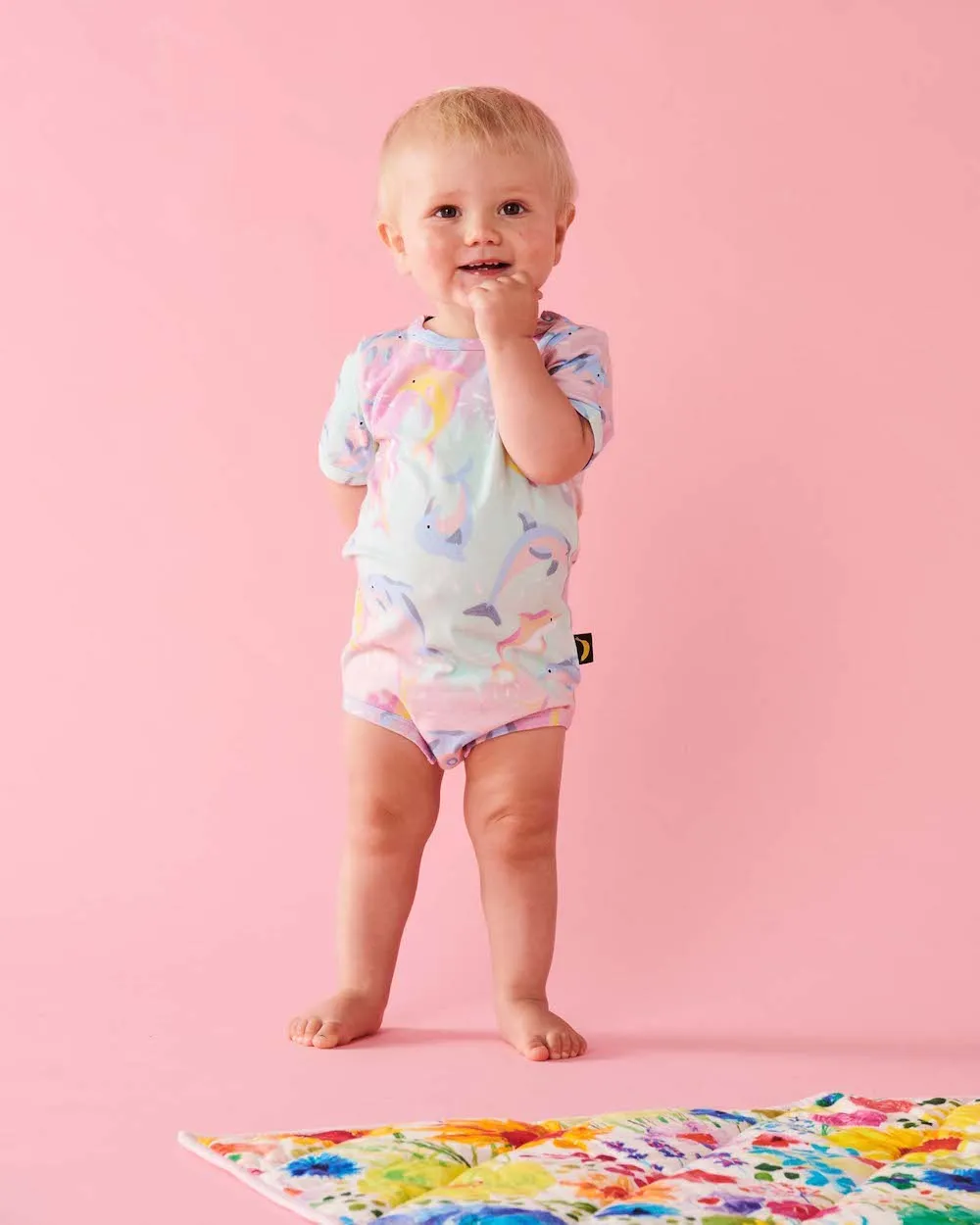 Kip & Co Dolphin Magic Short Sleeve Romper