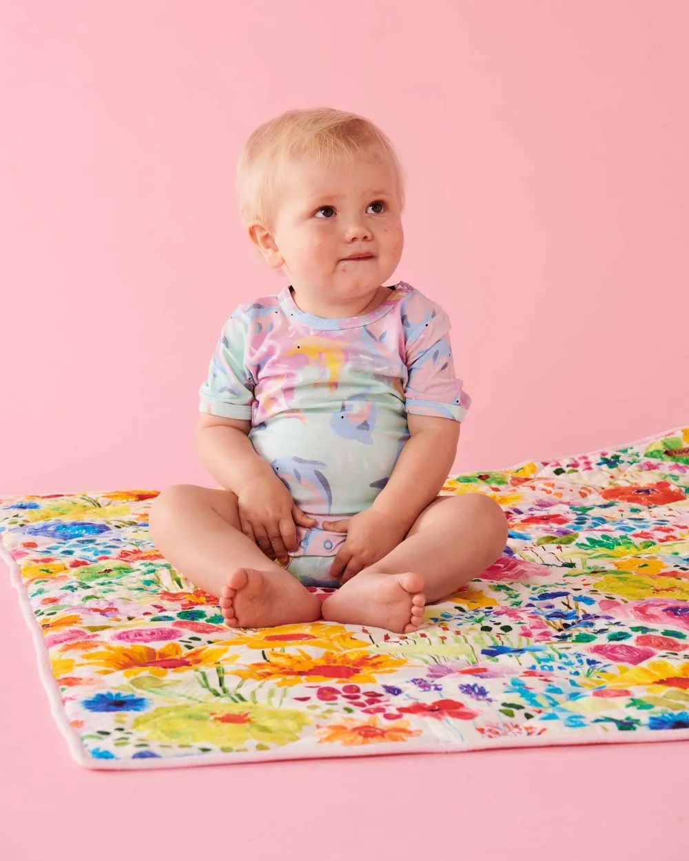 Kip & Co Dolphin Magic Short Sleeve Romper