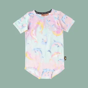 Kip & Co Dolphin Magic Short Sleeve Romper