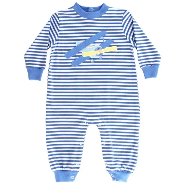 Knit Romper - Biplane
