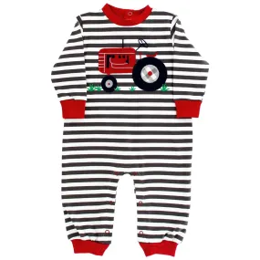 Knit Romper - Tractor