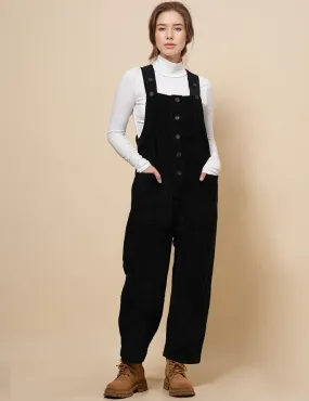 Ladies Pockets Corduroy Jumpsuit Strape Shoulder Overall SKJ4896