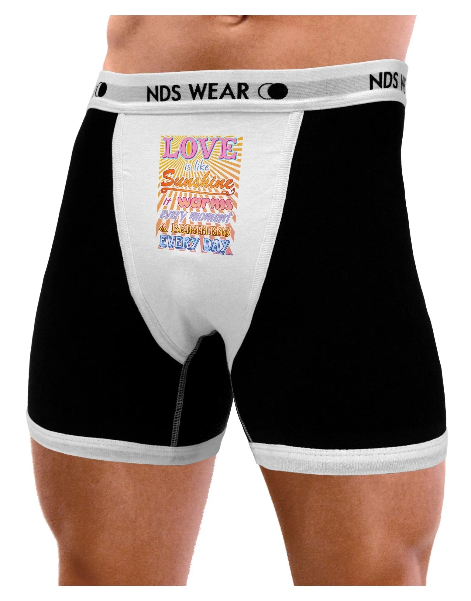 Love is like Sunshine - Sunburst Mens Boxer Brief Underwear