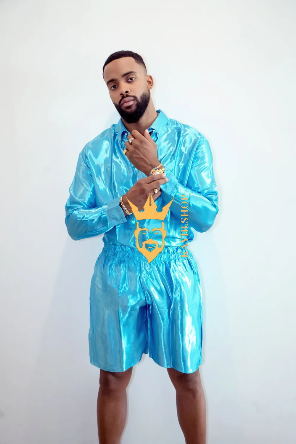 Luxury Silk Shirt Set - Handmade Men's Fashion