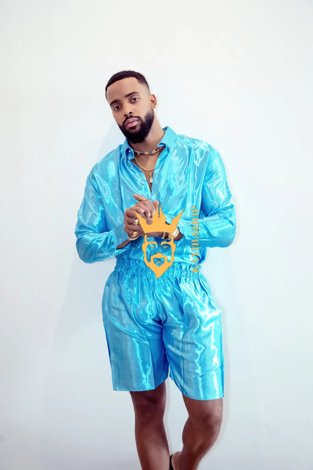 Luxury Silk Shirt Set - Handmade Men's Fashion