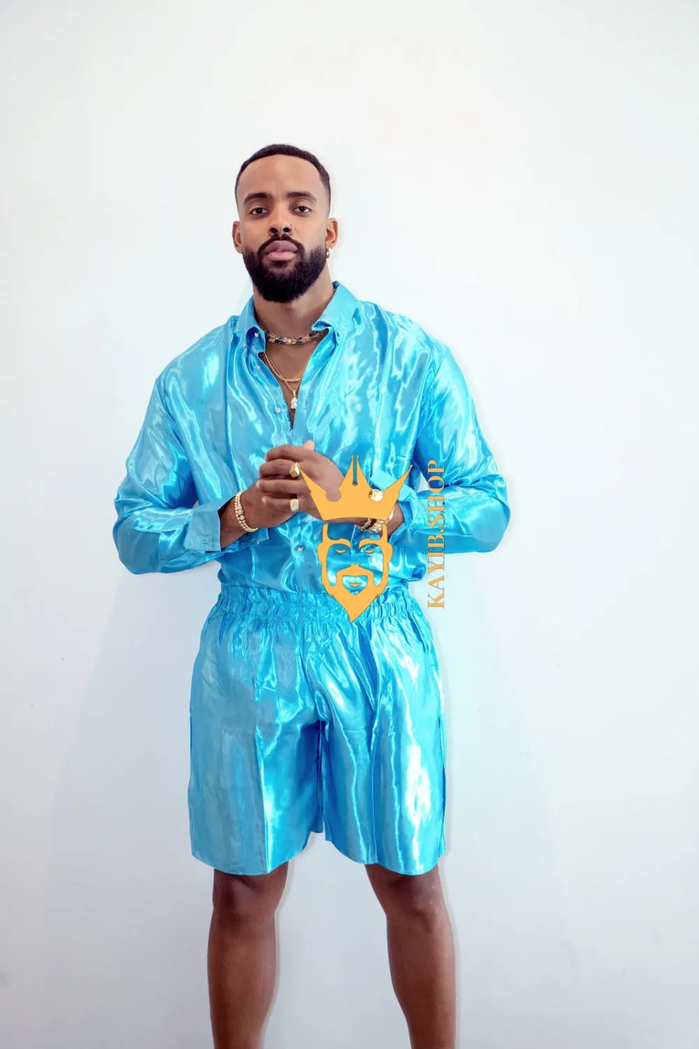 Luxury Silk Shirt Set - Handmade Men's Fashion