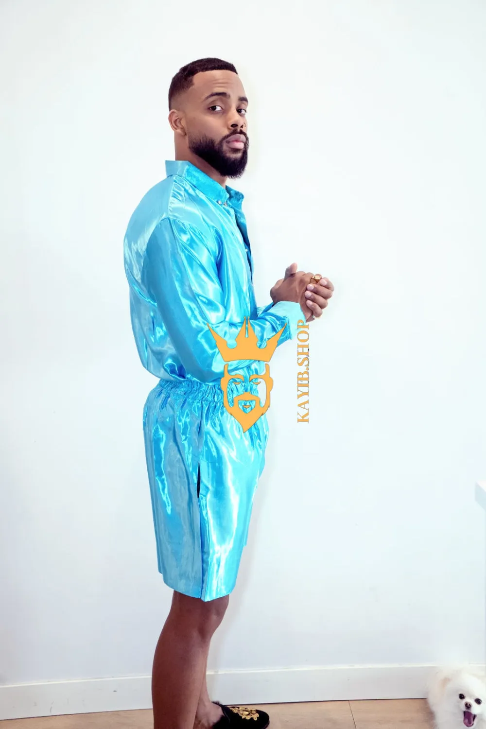 Luxury Silk Shirt Set - Handmade Men's Fashion