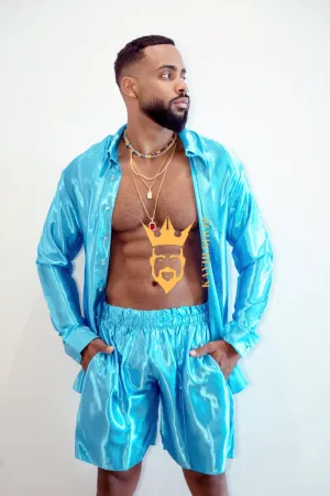 Luxury Silk Shirt Set - Handmade Men's Fashion