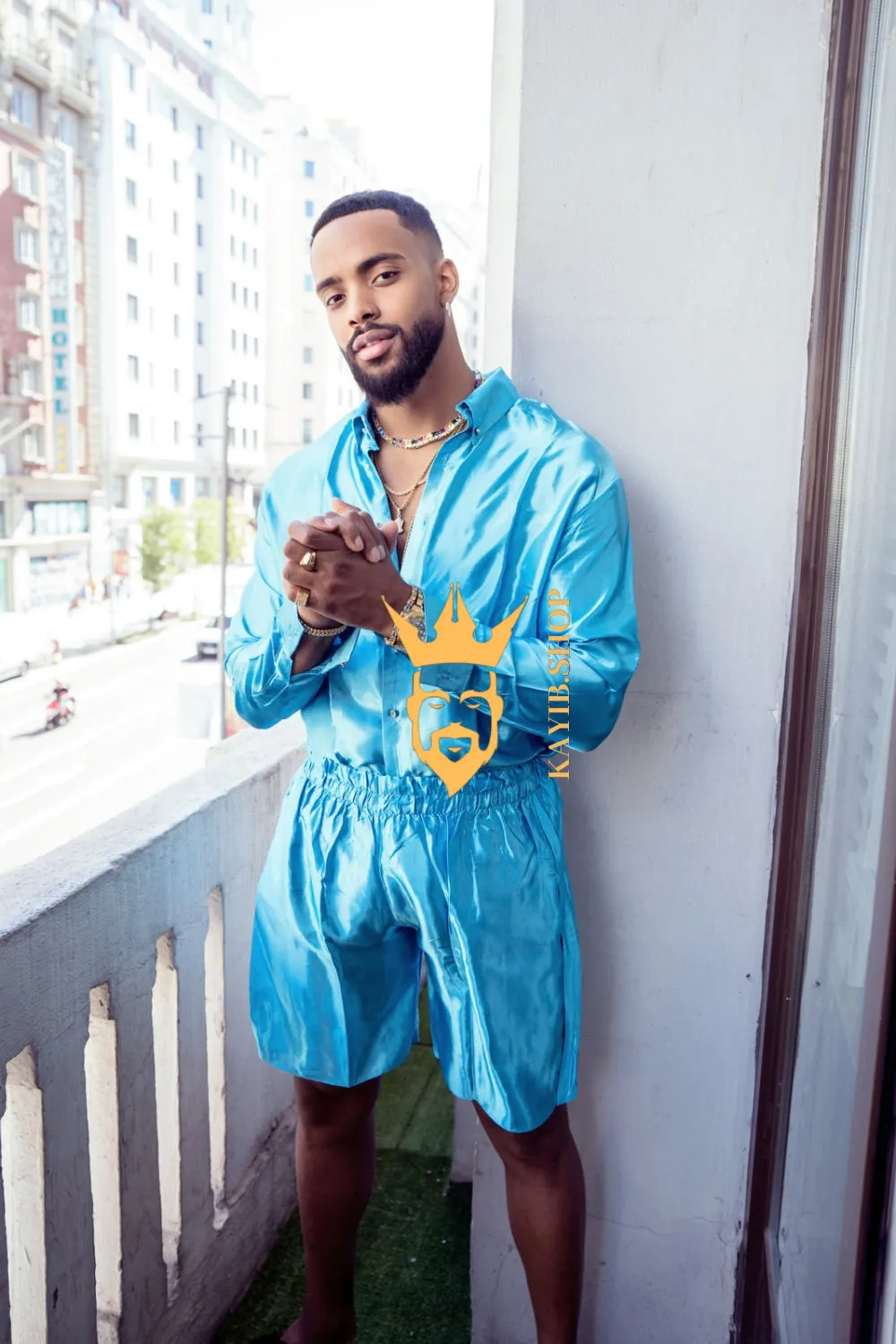 Luxury Silk Shirt Set - Handmade Men's Fashion