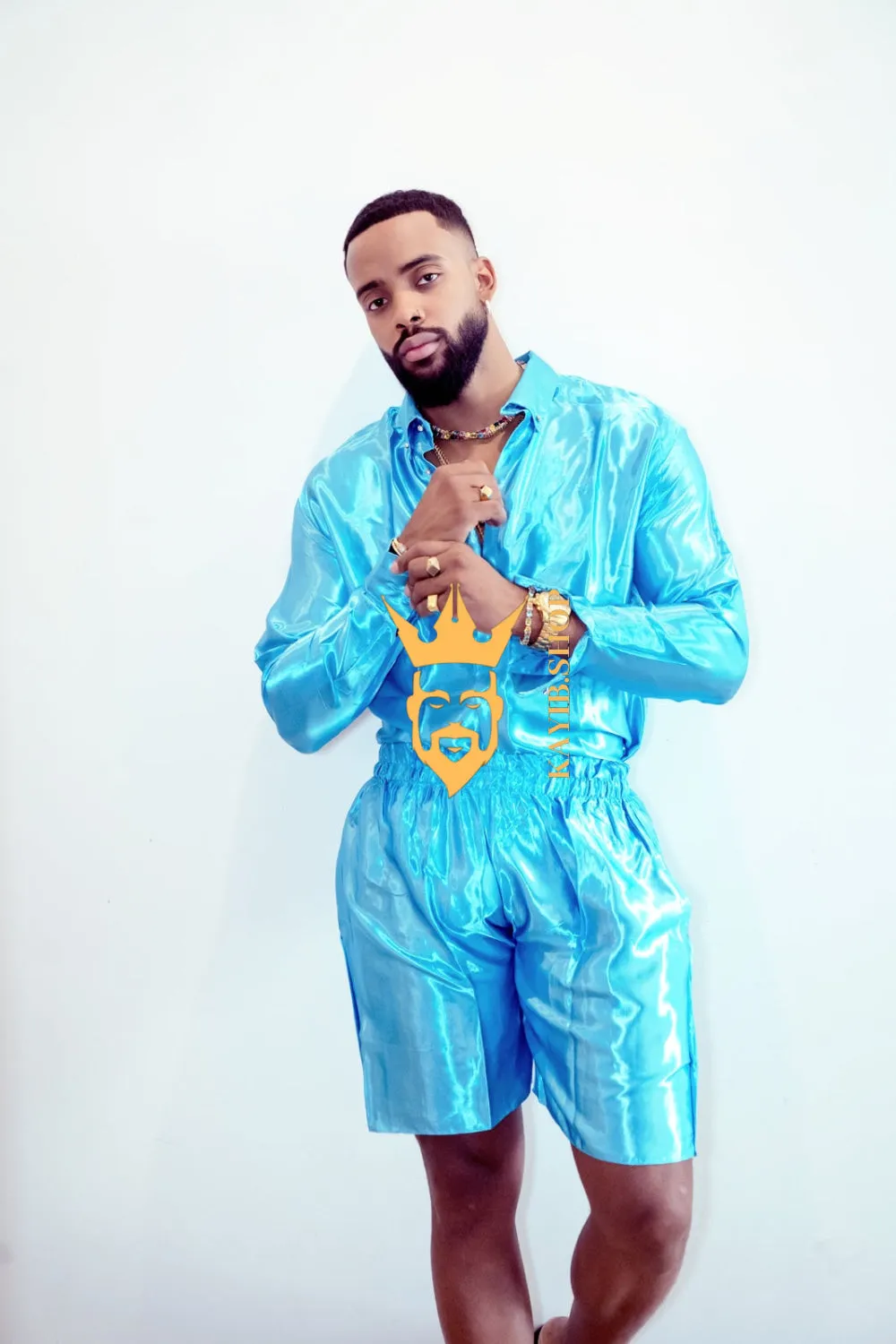Luxury Silk Shirt Set - Handmade Men's Fashion