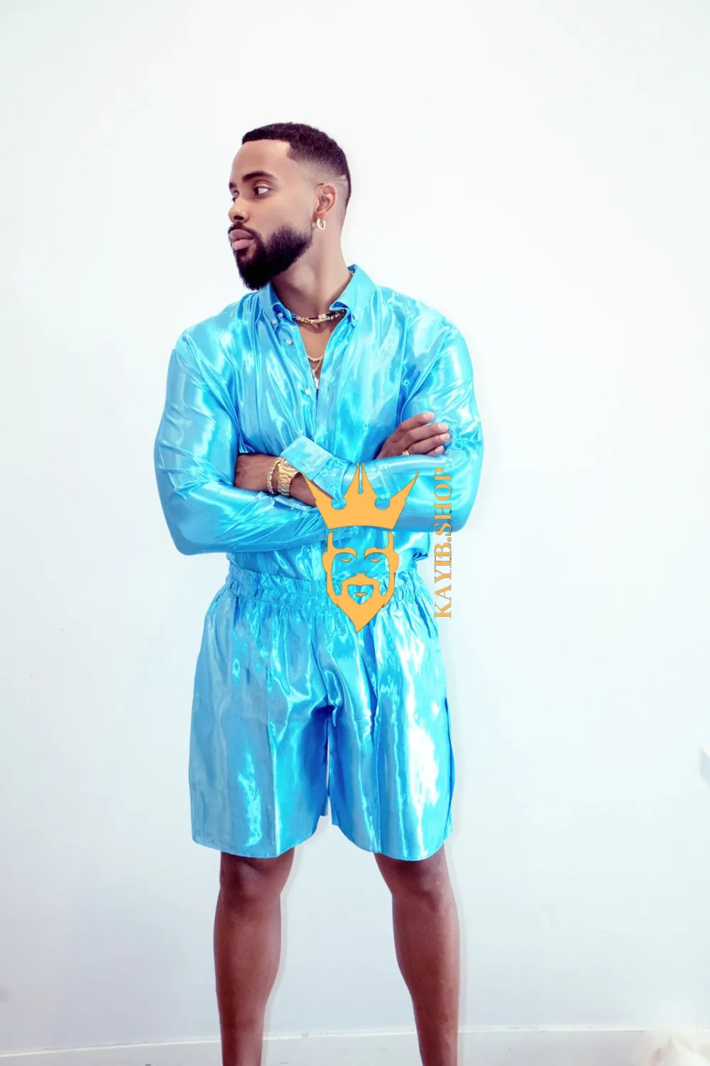 Luxury Silk Shirt Set - Handmade Men's Fashion