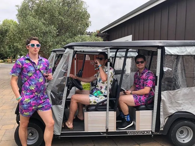 Male Romper - Pineapples