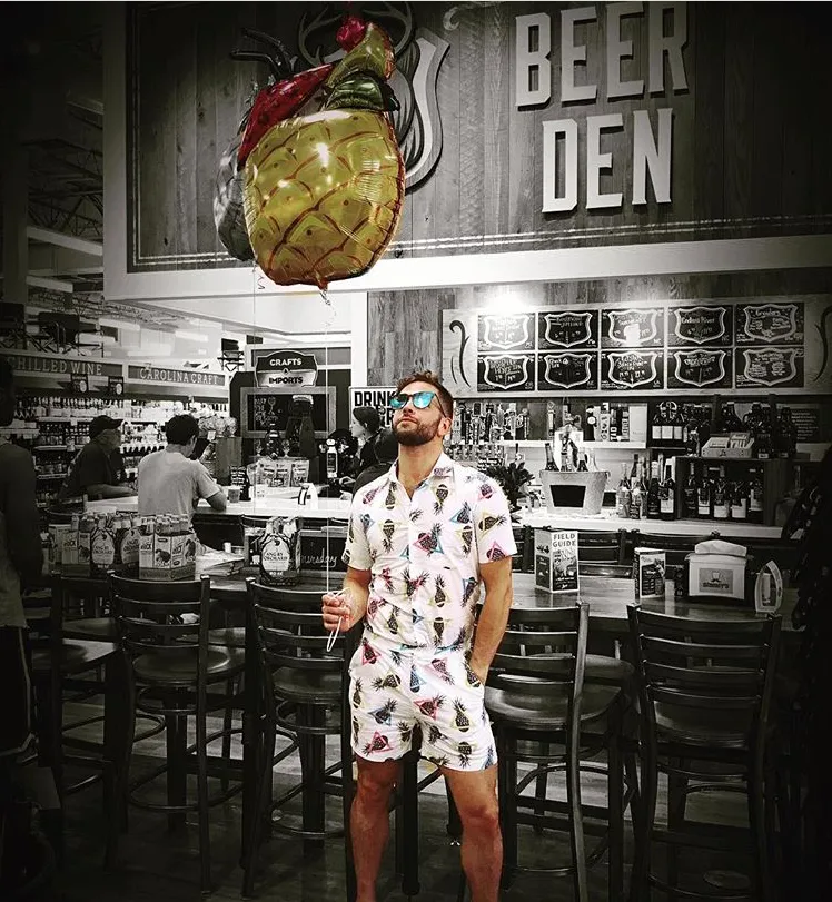 Male Romper - Pineapples