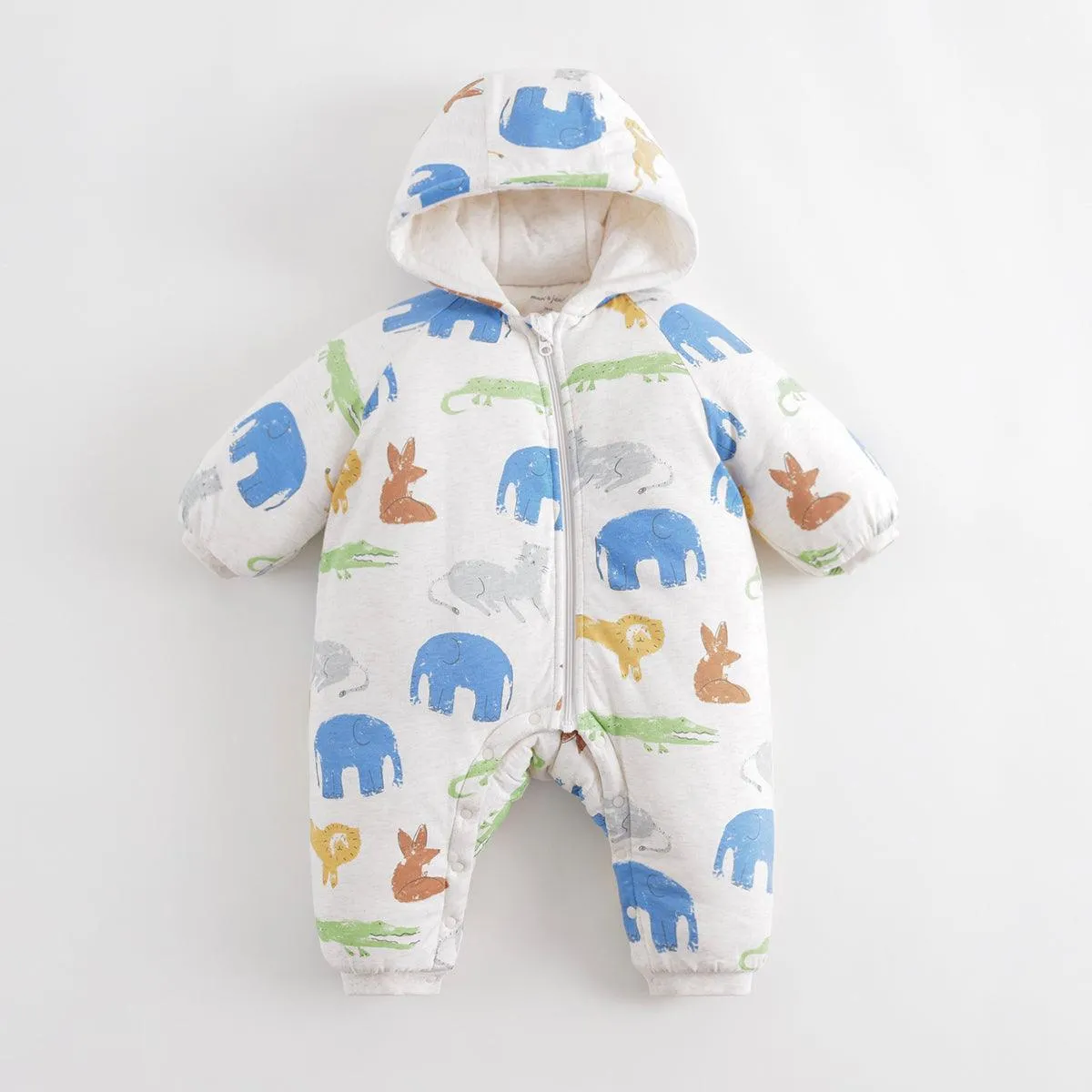 MARC & JANIE Baby Boys Girls Clip Hooded Romper 231265