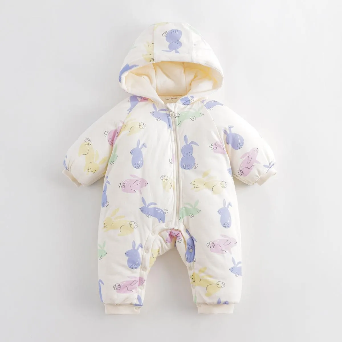 MARC & JANIE Baby Boys Girls Clip Hooded Romper 231265