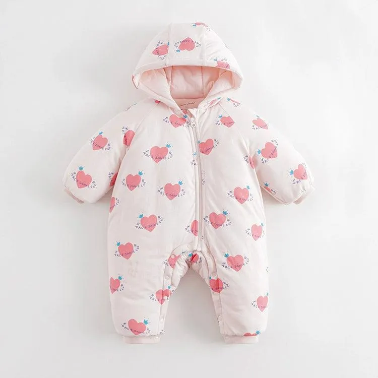 MARC & JANIE Baby Boys Girls Clip Hooded Romper 231265