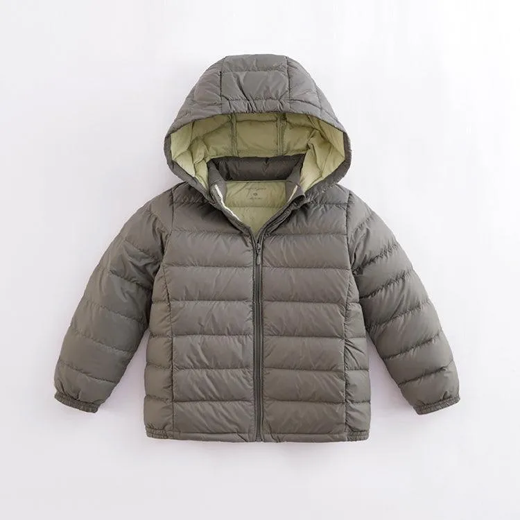 MARC & JANIE Boys Girls Ultralight Hooded Down Parka 221735
