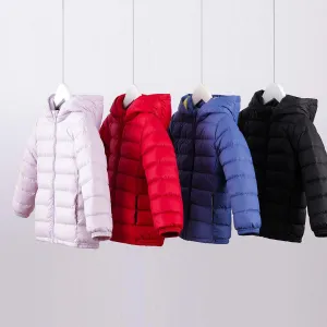 MARC & JANIE Boys Girls Ultralight Hooded Down Parka 221735