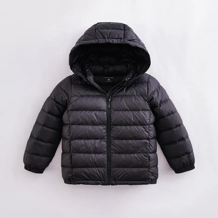 MARC & JANIE Boys Girls Ultralight Hooded Down Parka 221735