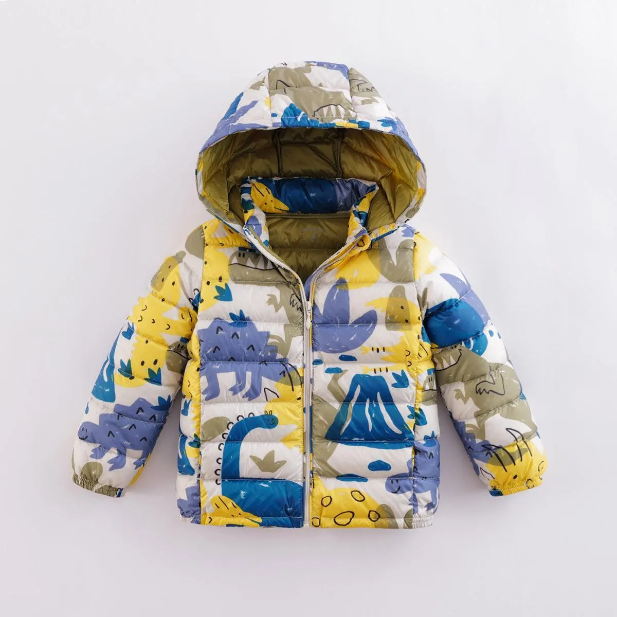 MARC & JANIE Boys Girls Ultralight Printed Hooded Down Parka 541889