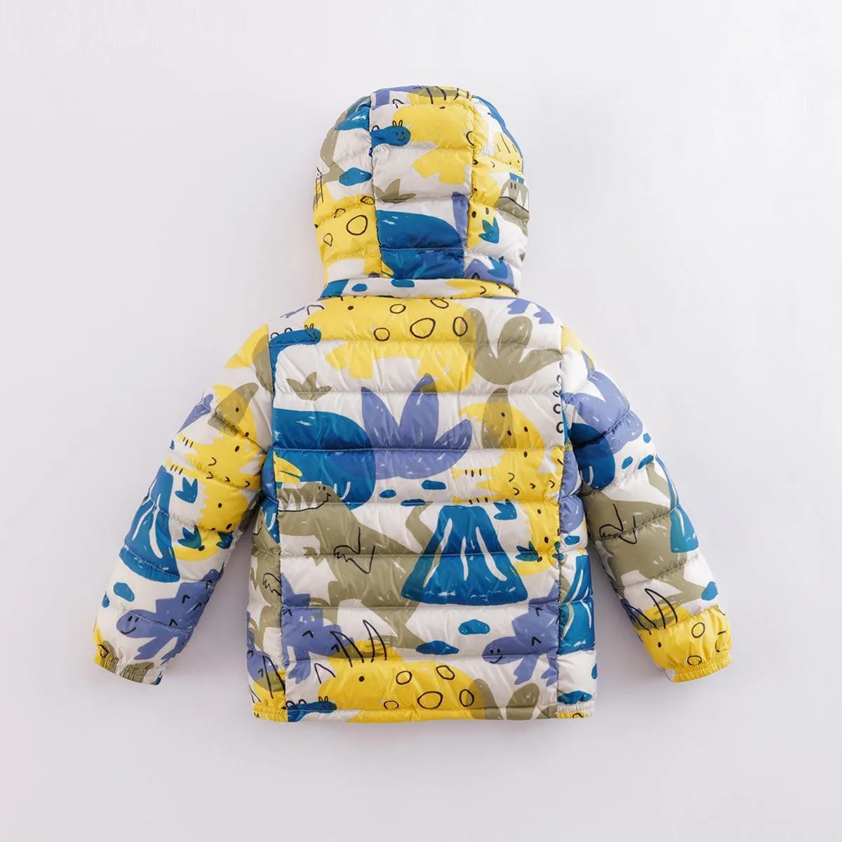 MARC & JANIE Boys Girls Ultralight Printed Hooded Down Parka 541889