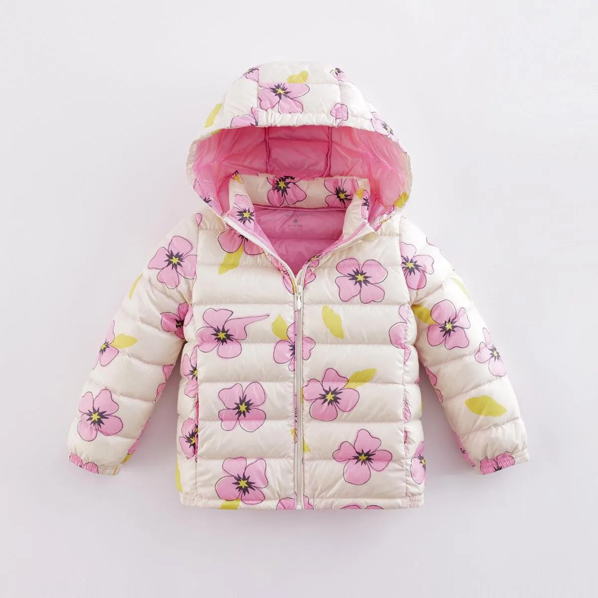 MARC & JANIE Boys Girls Ultralight Printed Hooded Down Parka 541889