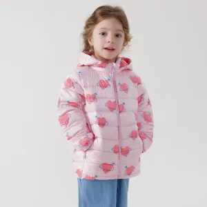 MARC & JANIE Boys Girls Ultralight Printed Hooded Down Parka 541889