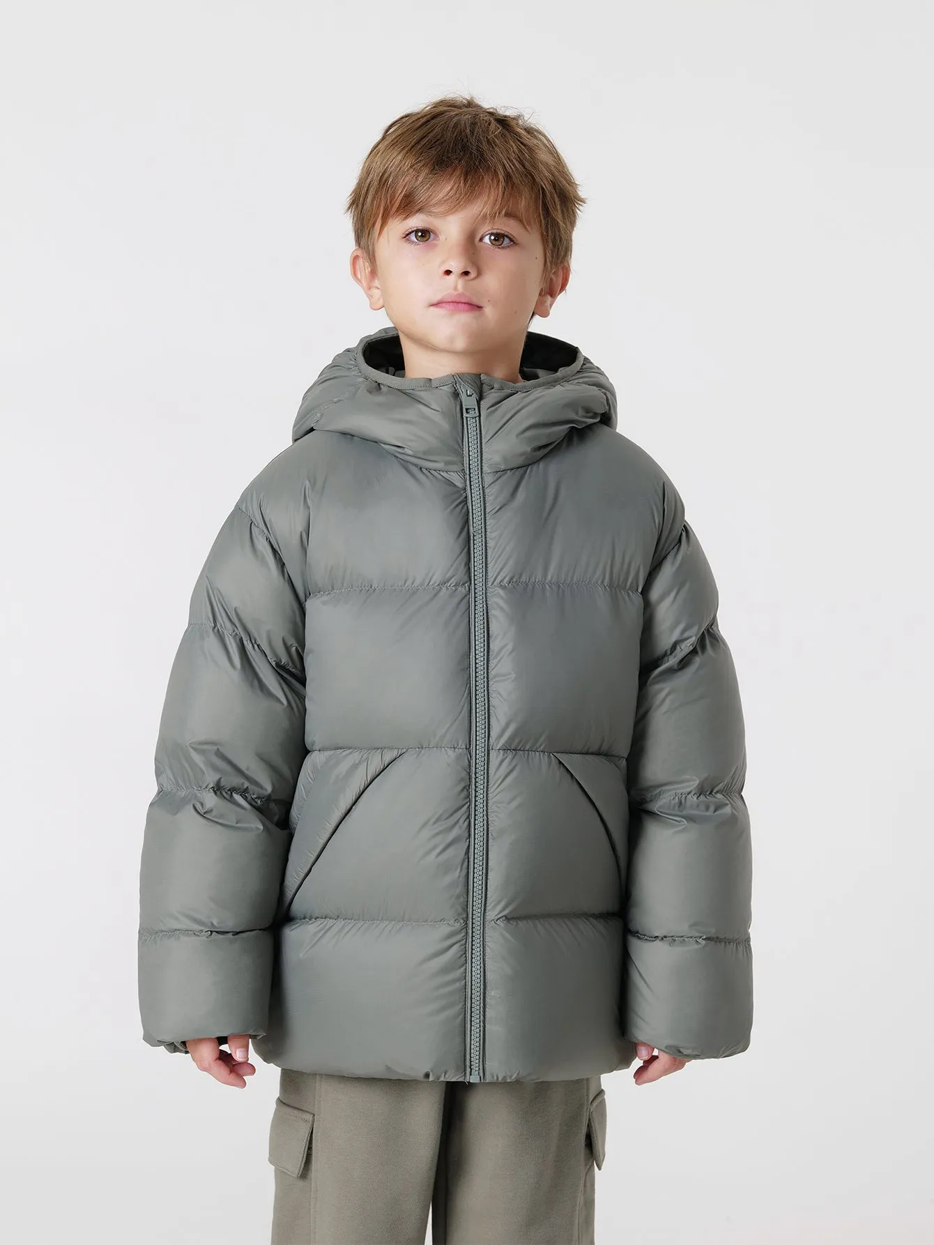MARC & JANIE Boys Ultralight Hooded Down Parka 231512