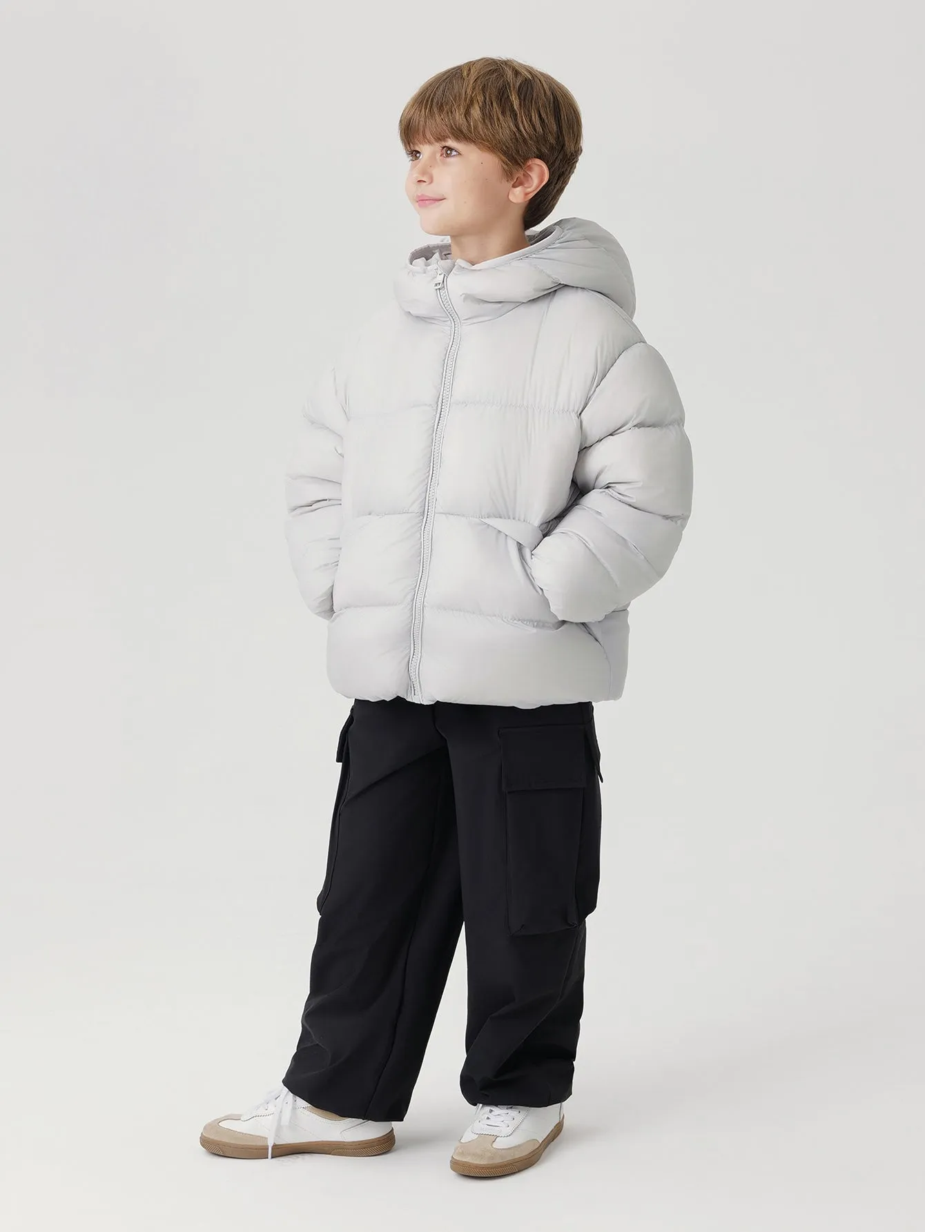 MARC & JANIE Boys Ultralight Hooded Down Parka 231512