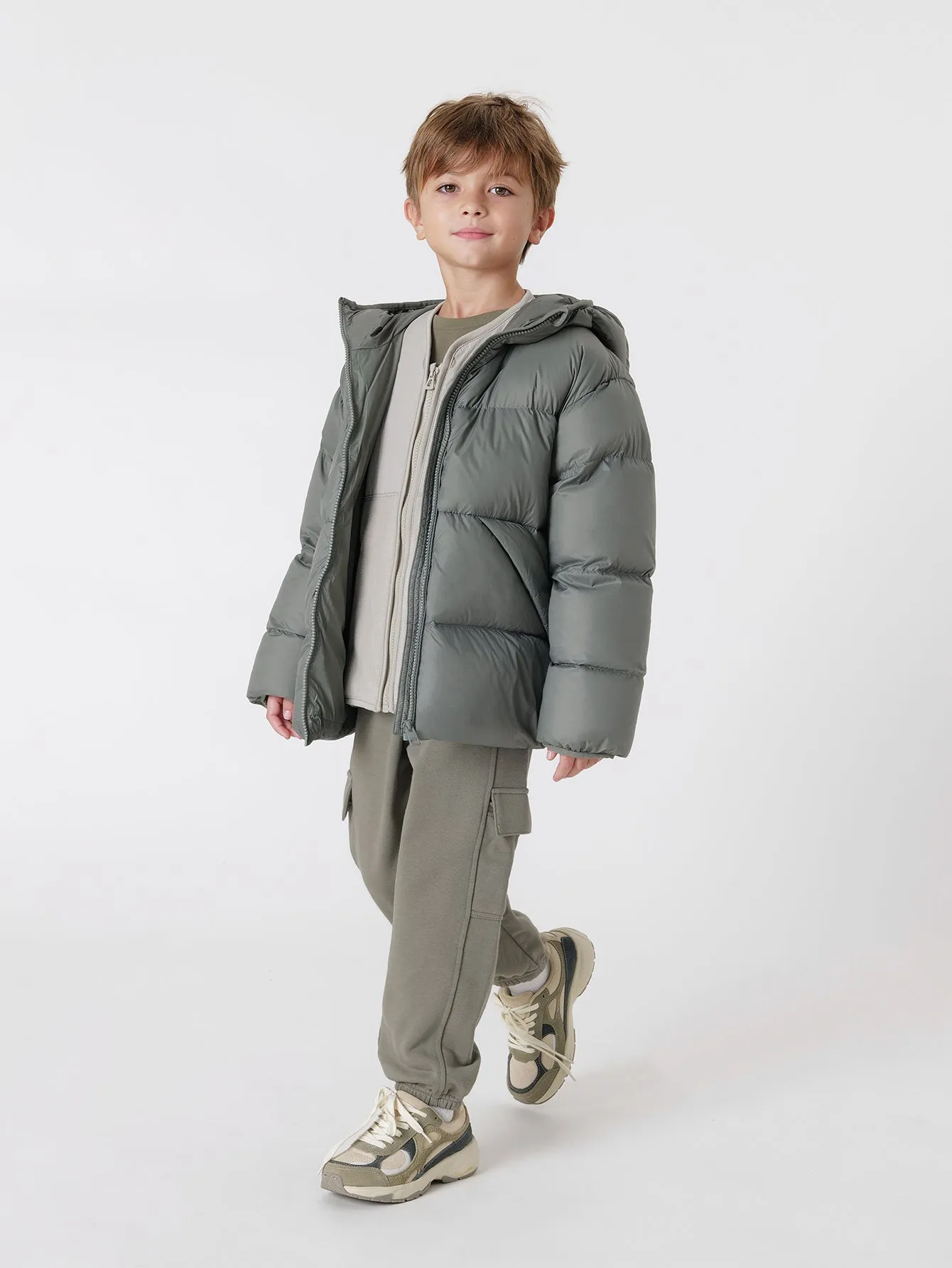 MARC & JANIE Boys Ultralight Hooded Down Parka 231512