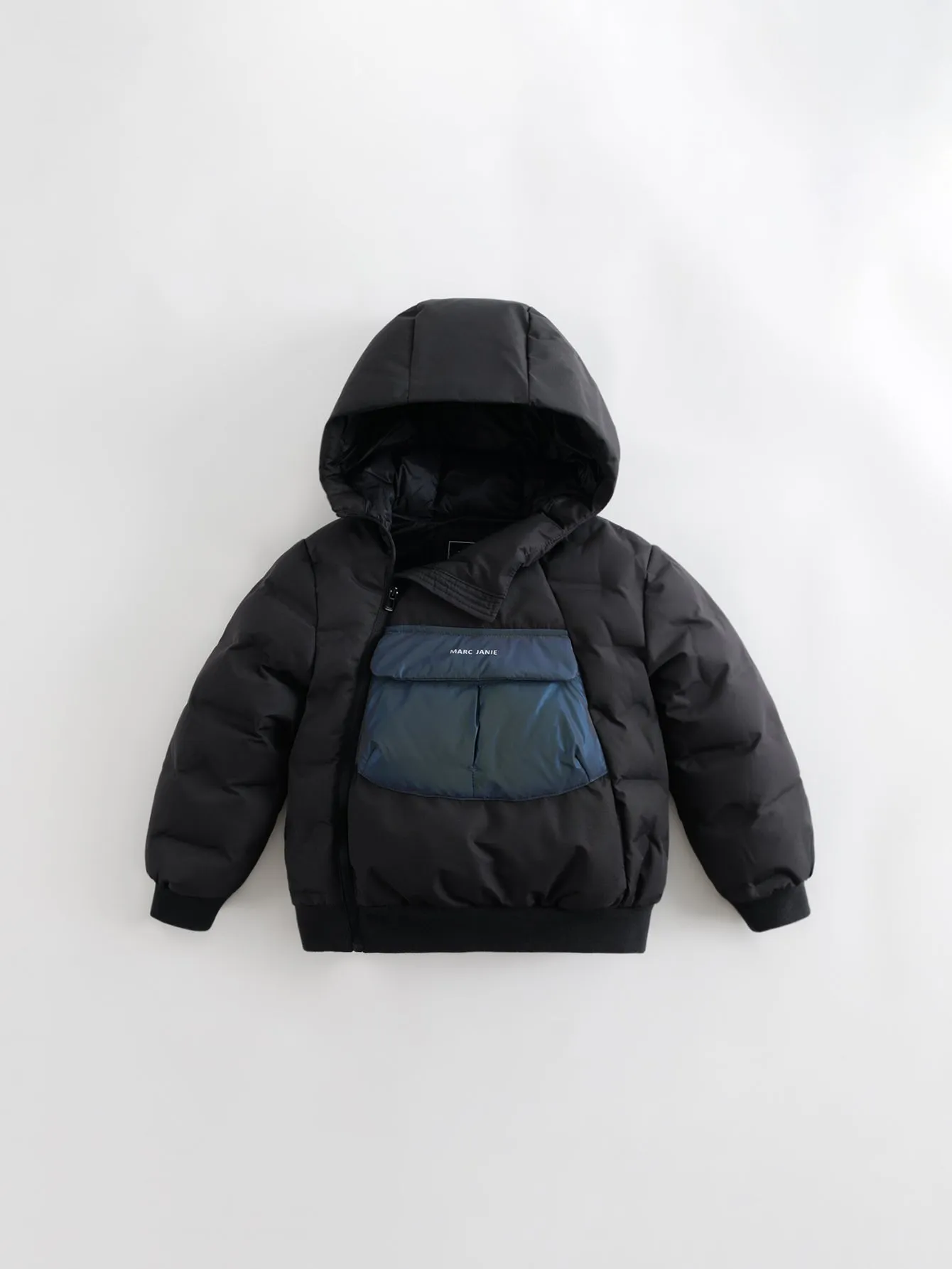 MARC & JANIE Boys Ultralight Laser Pocket Hooded Down Parka  231218