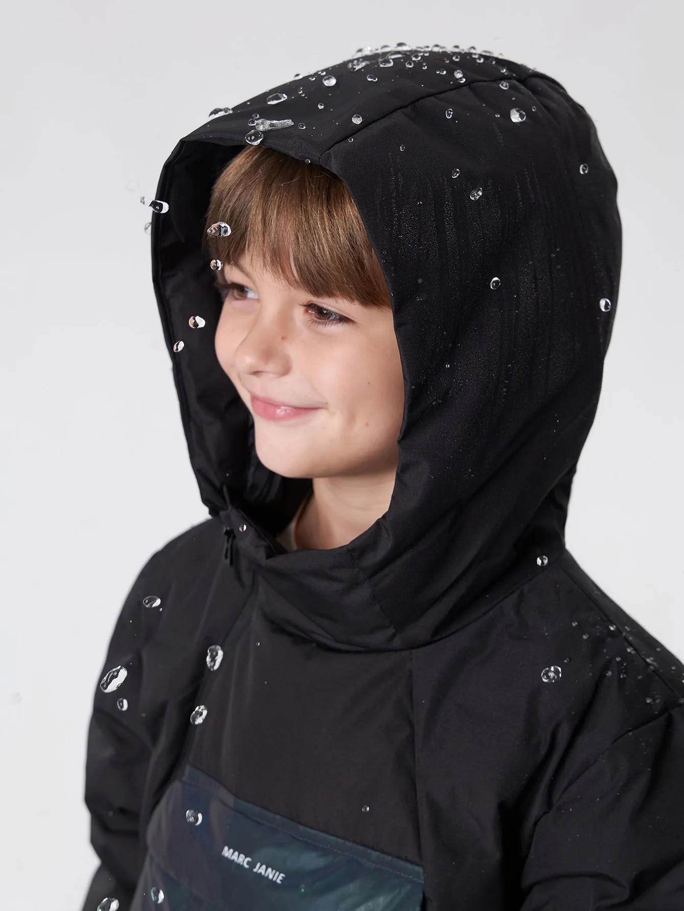 MARC & JANIE Boys Ultralight Laser Pocket Hooded Down Parka  231218