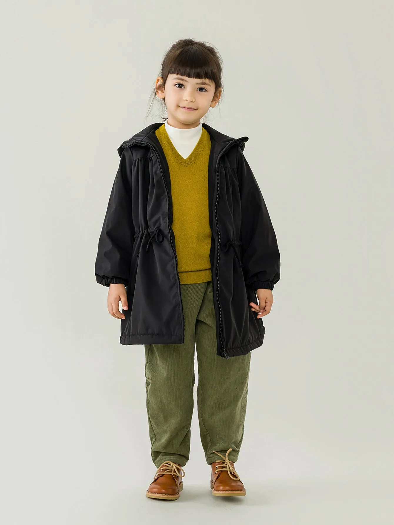 MARC & JANIE Girls Hooded Mid-length Parka 221731