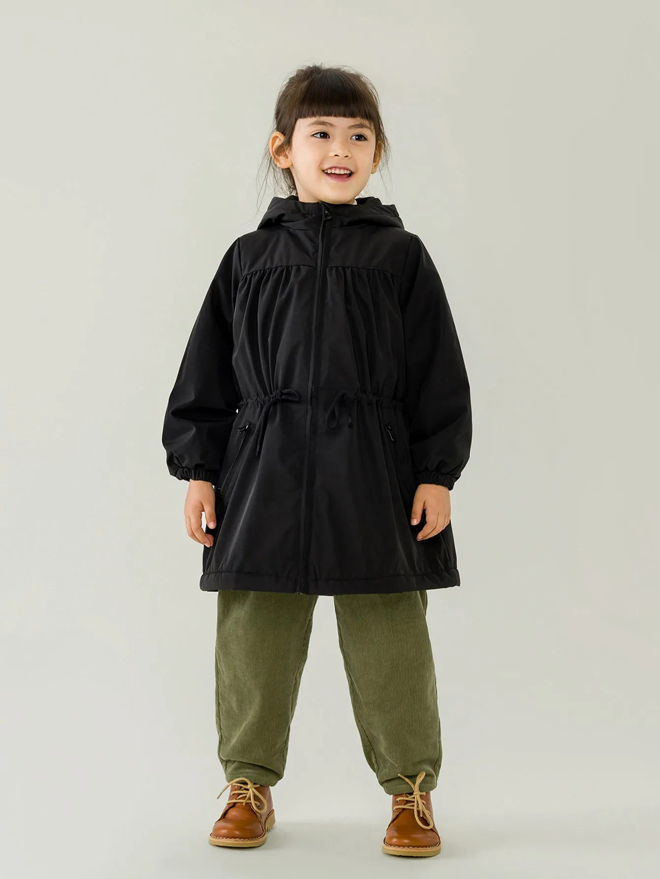 MARC & JANIE Girls Hooded Mid-length Parka 221731