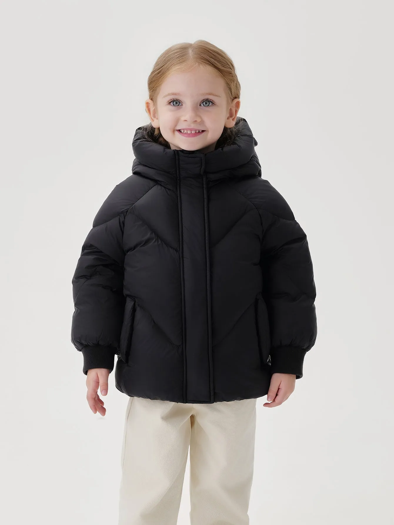 MARC & JANIE Girls Ultralight Bear Ears Hooded Down Parka 241199