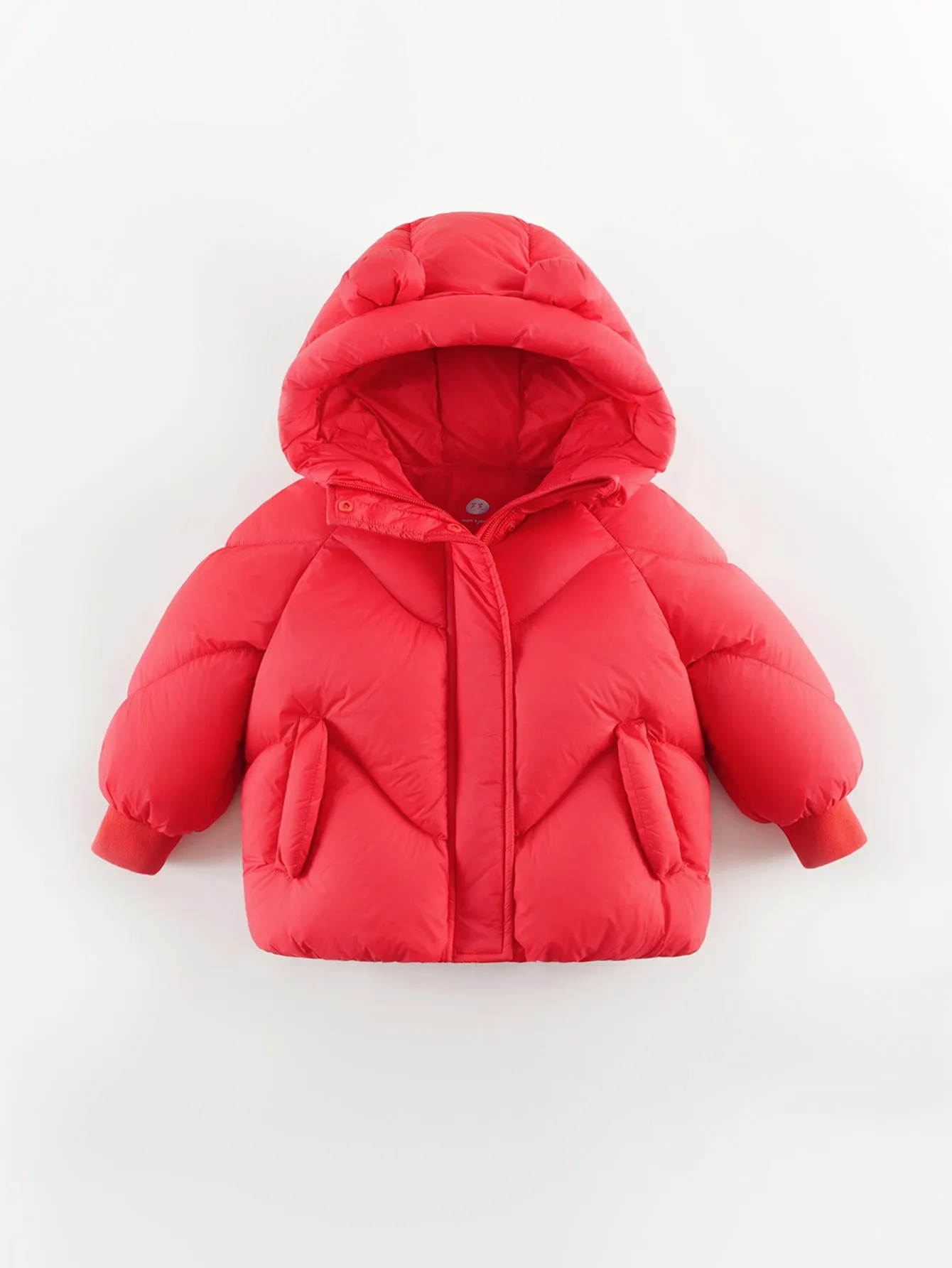 MARC & JANIE Girls Ultralight Bear Ears Hooded Down Parka 241199