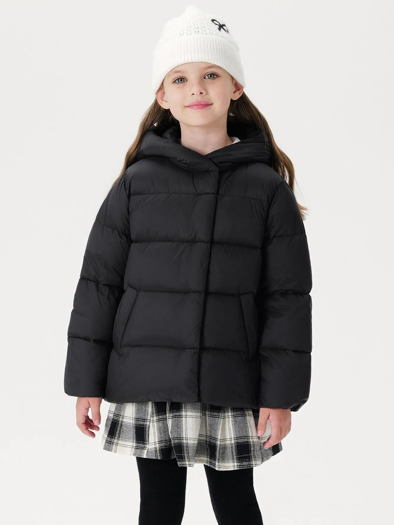MARC & JANIE Girls Ultralight Hooded Down Parka 221068