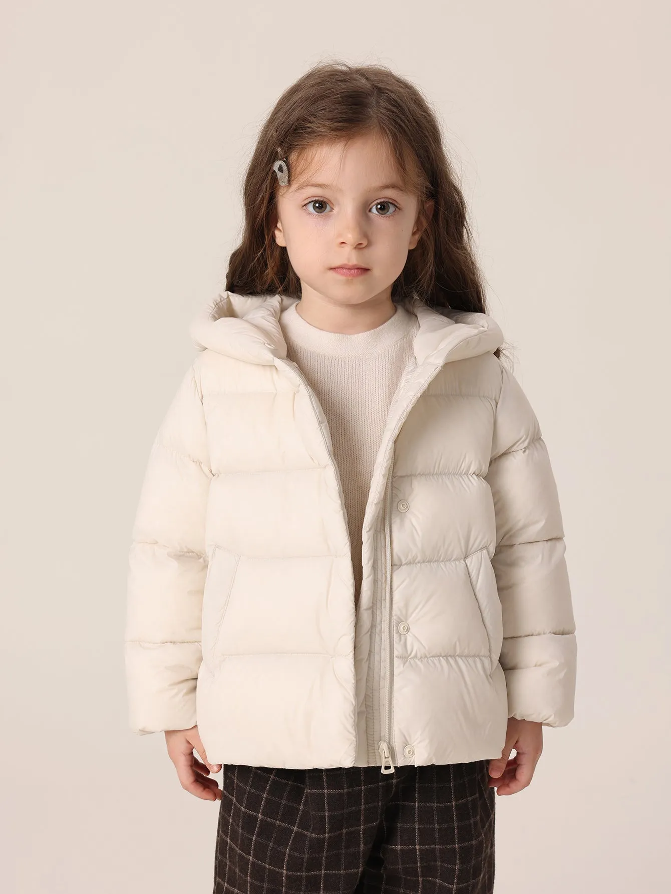 MARC & JANIE Girls Ultralight Hooded Down Parka 221068
